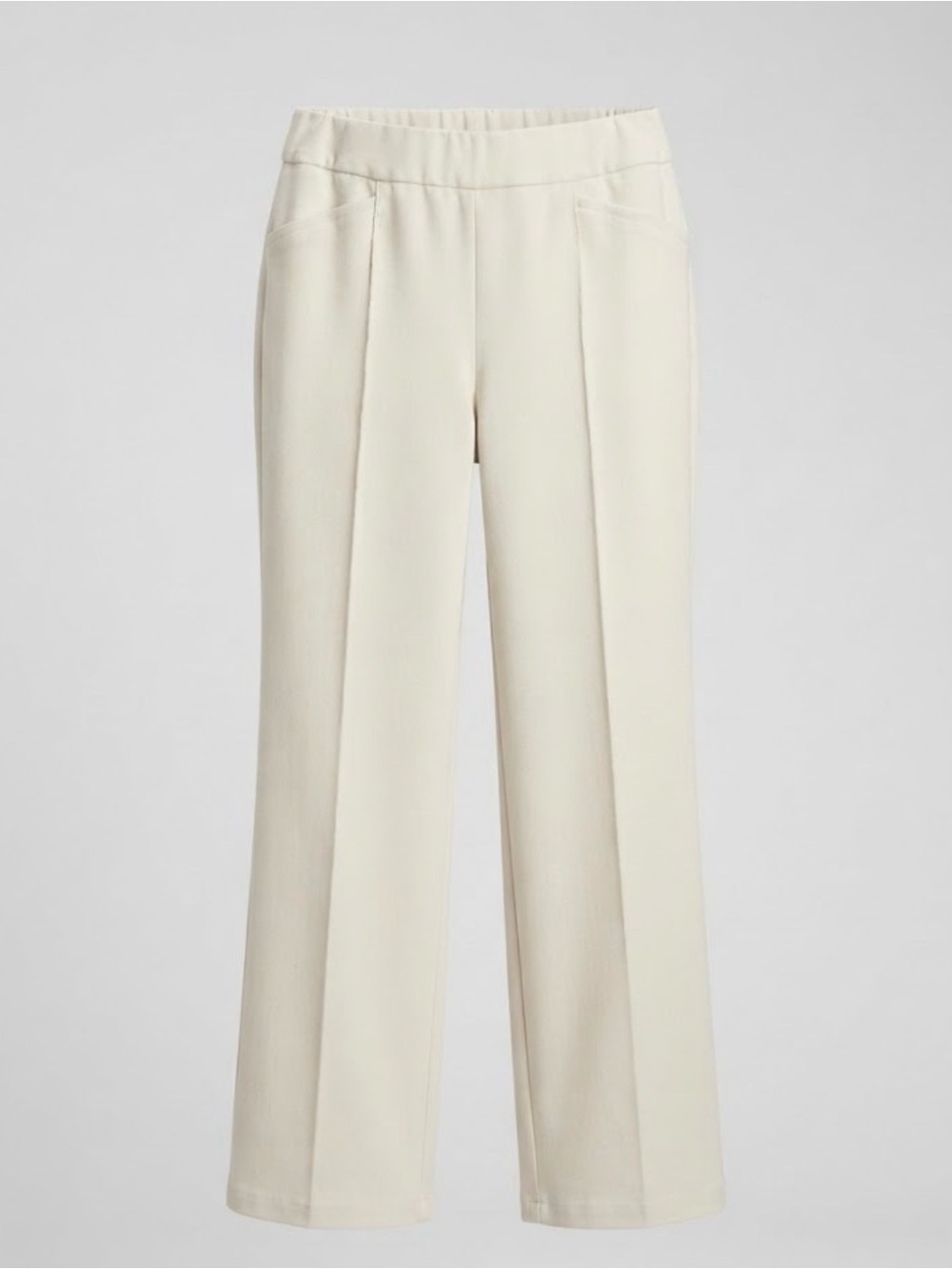 Cato’s Cream Pull-On Wide-Leg Pants